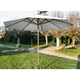 Parasol en bois 300 cm avec manivelle Holly