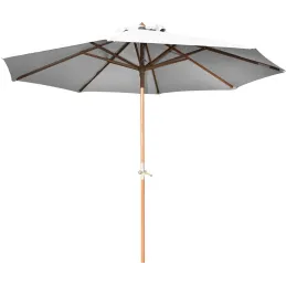 Parasol en bois 300 cm avec manivelle Holly