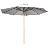 Parasol en bois 300 cm avec manivelle Holly