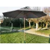 Parasol en bois 300 cm avec manivelle Holly