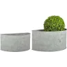 Pot de fleurs demi-rond Lion (Lot de 2)