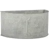 Pot de fleurs demi-rond Lion (Lot de 2)