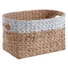 Corbeilles de rangement en jacinthe (Lot de 2)