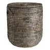 Paniers à linge ronds en jonc (lot de 2)