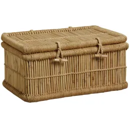 Malles en roseau naturel (Lot de 2)