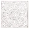 Décoration murale sculptée medium blanchi