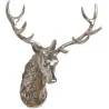 Décor mural tête de cerf en aluminium