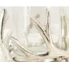 Photophore bois de cerf en aluminium