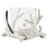 Photophore bois de cerf en aluminium