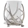 Photophore bois de cerf en aluminium