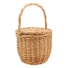 Panier à couvercle pivotant en osier clair