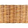 Panier à couvercle pivotant en osier clair