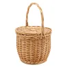 Panier à couvercle pivotant en osier clair
