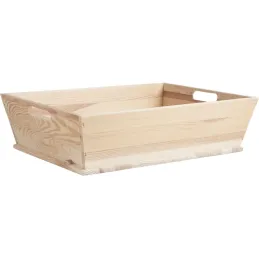 Manne en pin rectangulaire