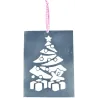 Plaque à suspendre Noël en métal (Lot de 2)