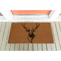 Paillasson coco intérieur extérieur 75 x 45 cm