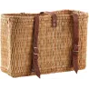 Panier à vélo en jonc naturel
