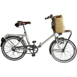 Panier à vélo en jonc naturel