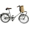 Panier à vélo en jonc naturel
