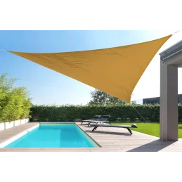 Toile d'ombrage triangulaire 5 mètres
