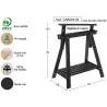 Tréteau architecte en bois peint