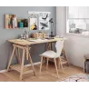 Caisse de rangement en pin brut (Lot de 3)