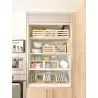 Caisse de rangement en pin brut (Lot de 3)