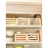 Caisse de rangement en pin brut (Lot de 3)