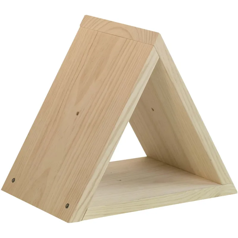 Casier à bouteilles triangulaire en pin Prisma