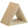 Casier à bouteilles triangulaire en pin Prisma