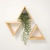 Casier à bouteilles triangulaire en pin Prisma