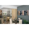 Support bouteilles mural en bois 6 bouteilles