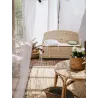 Banc coffre de rangement en pin brut 78 litres