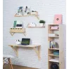 Etagère tablette murale en pin brut