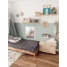 Etagère tablette murale en pin brut