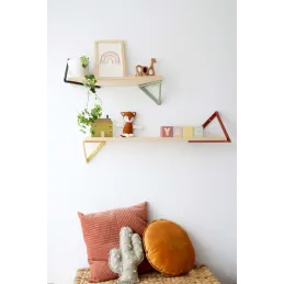 Etagère tablette murale en pin brut