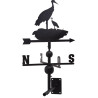 Girouette cigogne en fer forgé