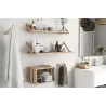 Etagère tablette murale en pin brut