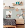 Etagère tablette murale en pin brut