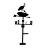 Girouette cigogne en fer forgé