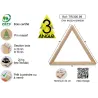 Equerre triangle en pin brut