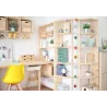 Etagère d'angle en pin brut Gala