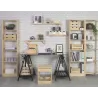 Etagère d'angle en pin brut Gala