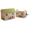 Coffres à jouets "Maison" (Lot de 2)