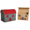 Coffres à jouets en rabane (Lot de 2)