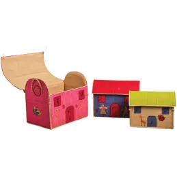 Coffres à jouets colorés (Lot de 3)