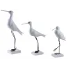 Oiseaux de mer en bois sur pieds (Lot de 3)