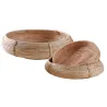 Corbeille ronde en rotin (Lot de 3)