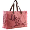 Sac en coton décor Life is a beach
