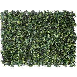 Treillis en bois de saule et feuilles de troène doré